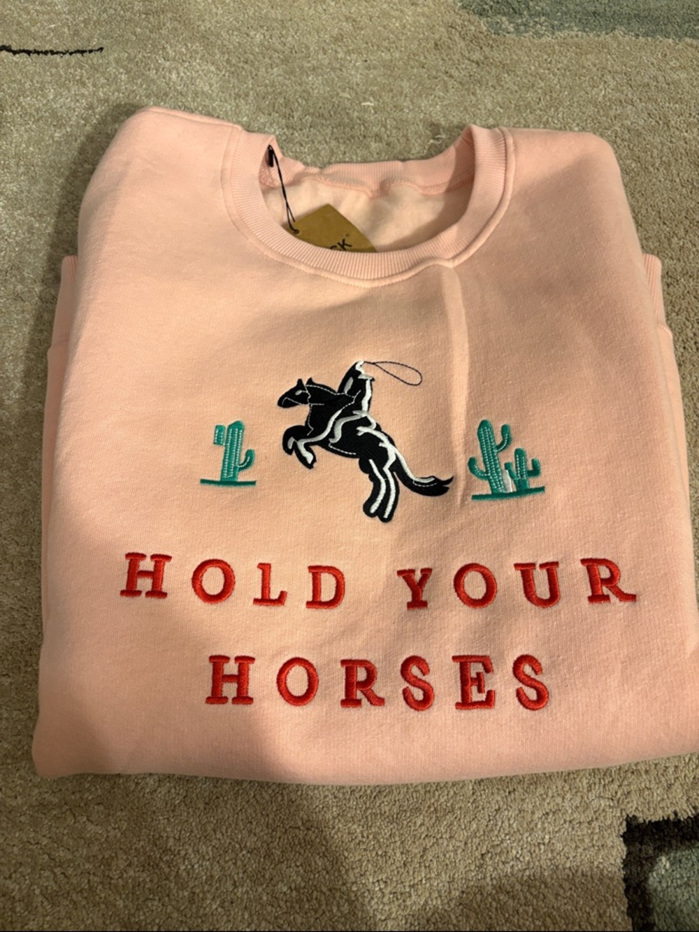 “Hold Your Horses” Crewneck Sweatshirt 🌵